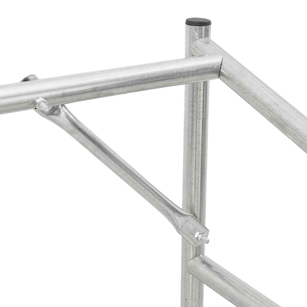 vidaXL Stojak na drewno opałowe z drutem stalowym, 200,5x60,5x110,5 cm
