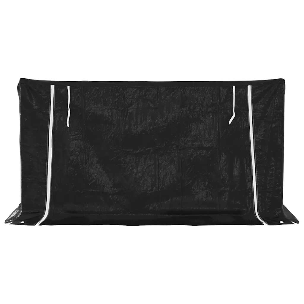 vidaXL Stojak na drewno opałowe z drutem stalowym, 200,5x80,5x110,5 cm