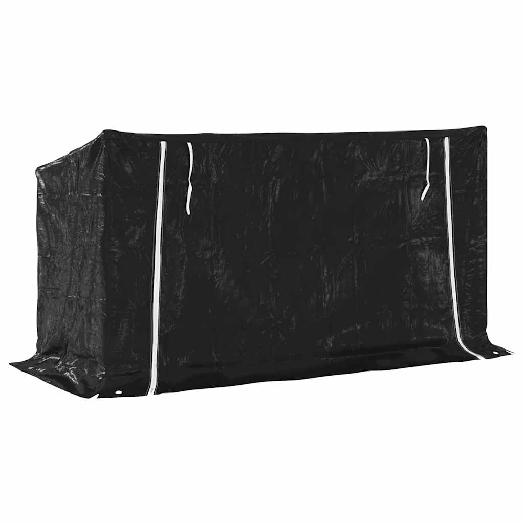 vidaXL Stojak na drewno opałowe z drutem stalowym, 200,5x80,5x110,5 cm
