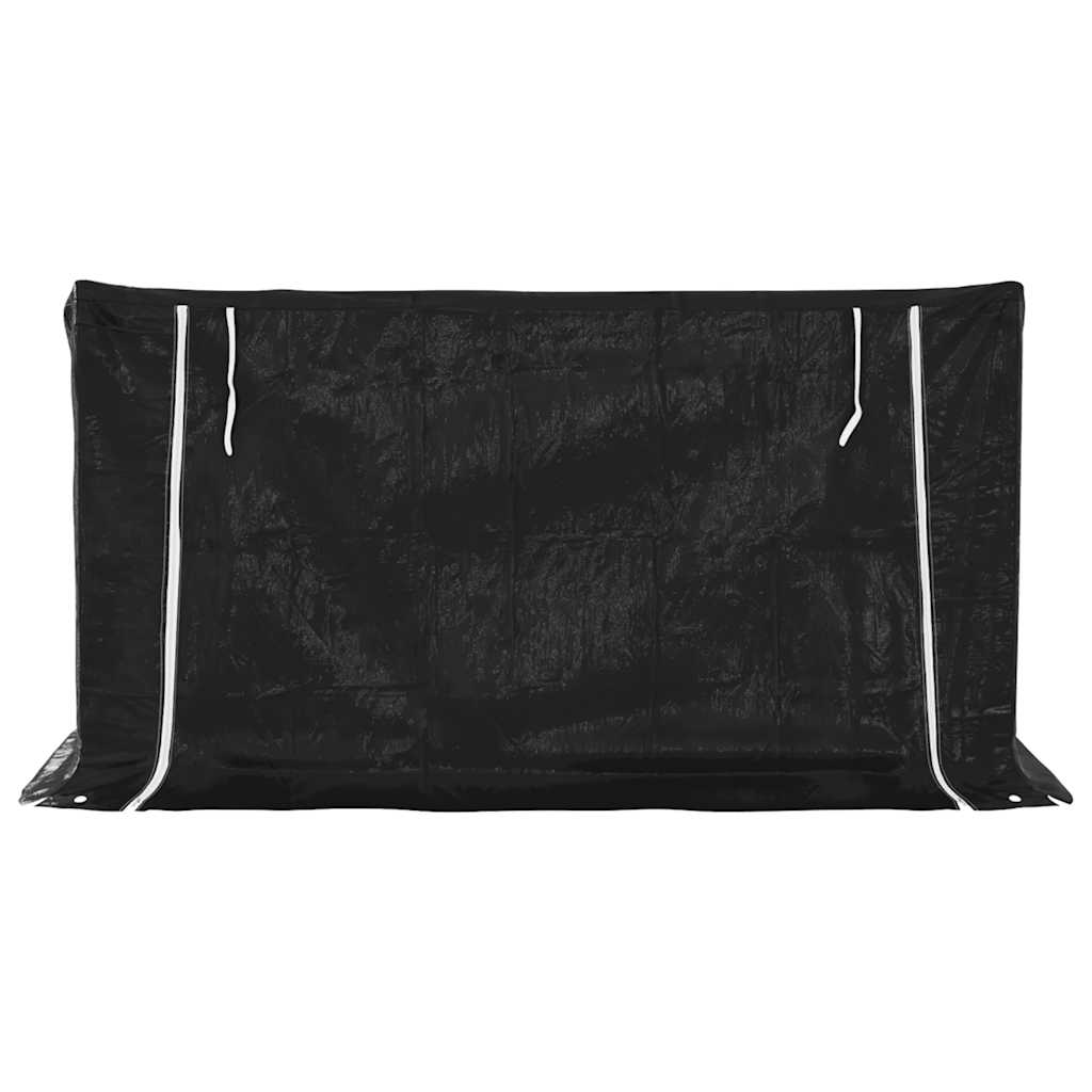 vidaXL Stojak na drewno opałowe z drutem stalowym, 200,5x100,5x110,5cm
