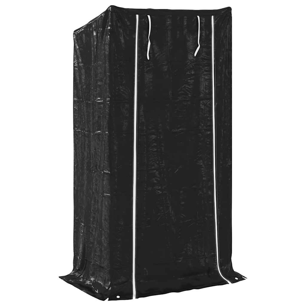 vidaXL Stojak na drewno opałowe z drutem stalowym, 100x40x200 cm