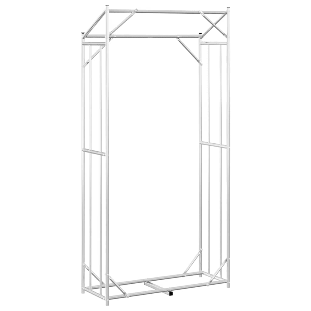 vidaXL Stojak na drewno opałowe z drutem stalowym, 100x40x200 cm
