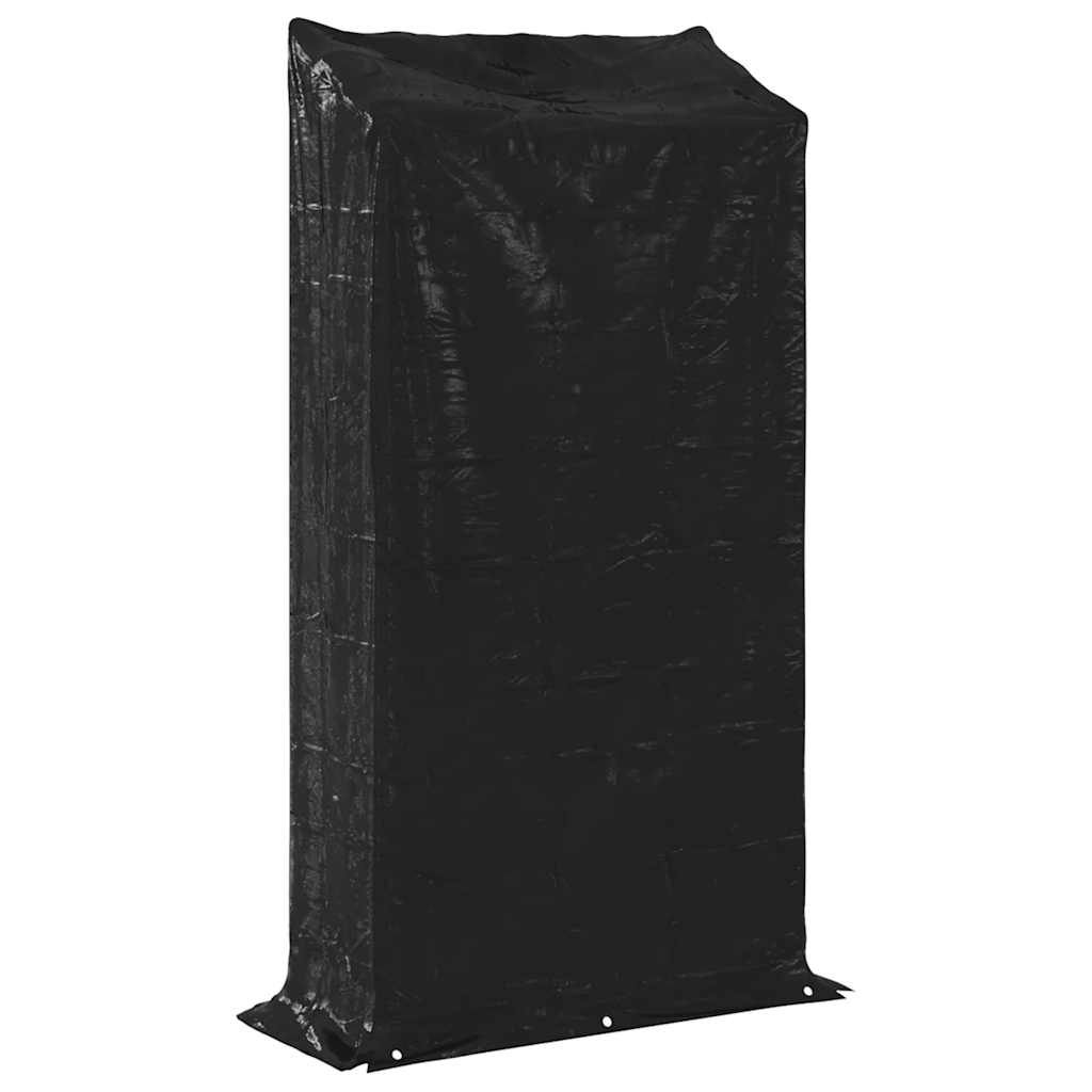 vidaXL Stojak na drewno opałowe z drutem stalowym, 100x40x200 cm