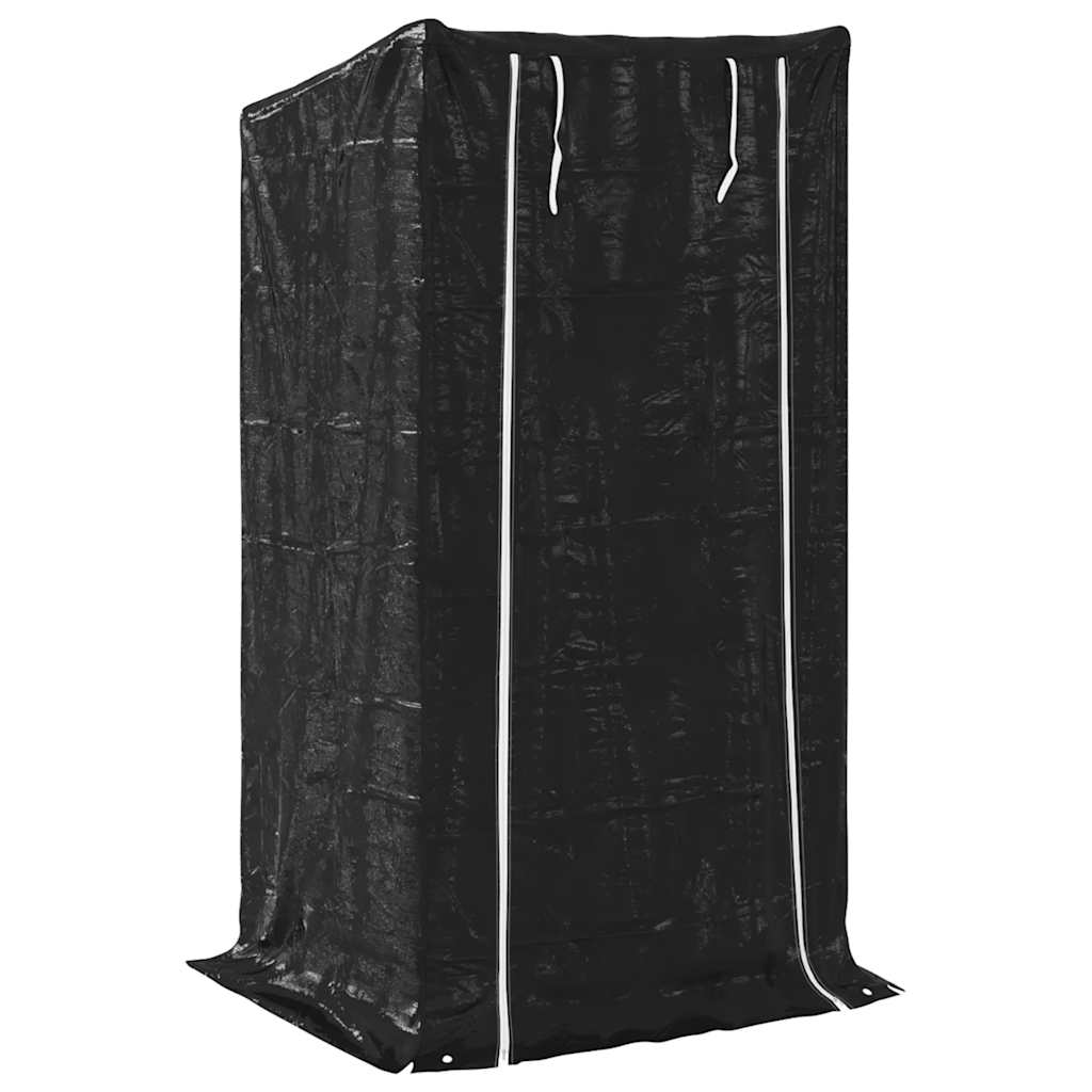 vidaXL Stojak na drewno opałowe z drutem stalowym, 100x80x200 cm