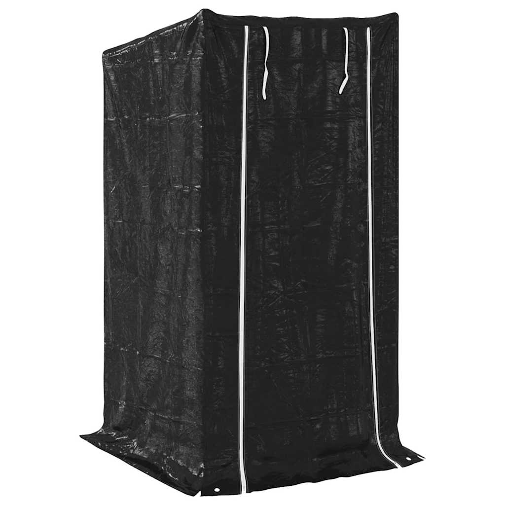 vidaXL Stojak na drewno opałowe z drutem stalowym, 100x100x200 cm