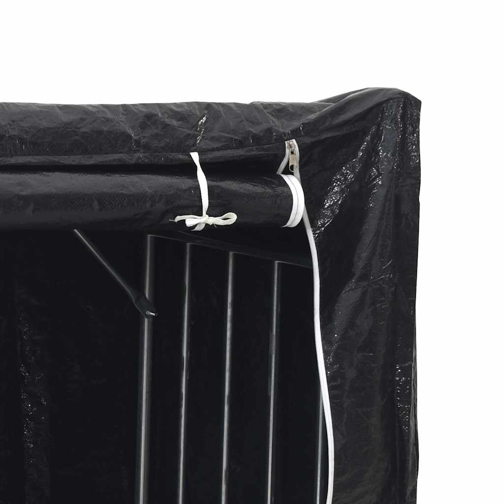 vidaXL Stojak na drewno opałowe z drutem stalowym, 100x100x200 cm