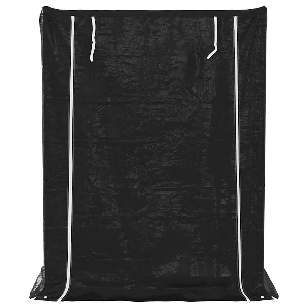 vidaXL Stojak na drewno opałowe z drutem stalowym, 150x80x200 cm