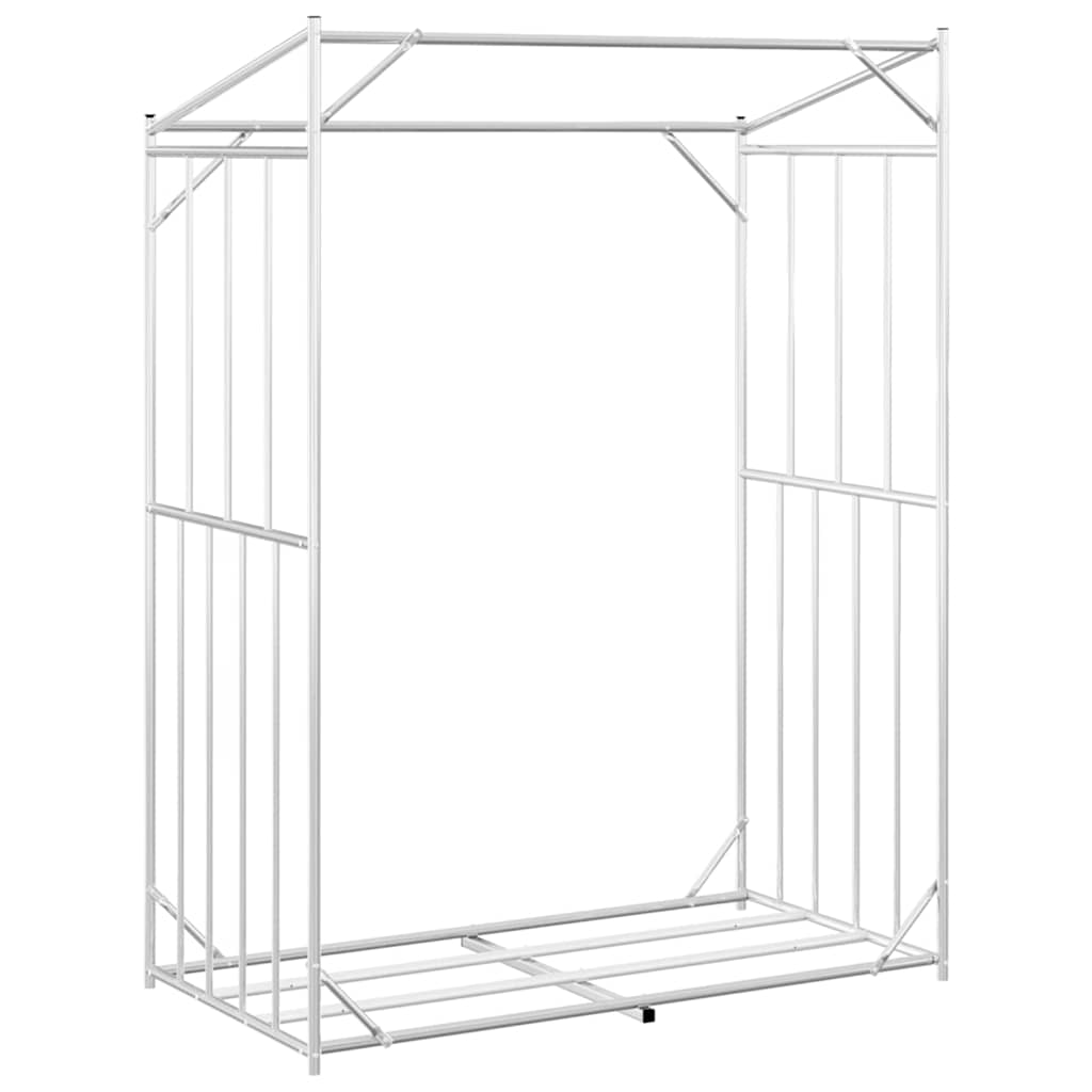 vidaXL Stojak na drewno opałowe z drutem stalowym, 150x80x200 cm