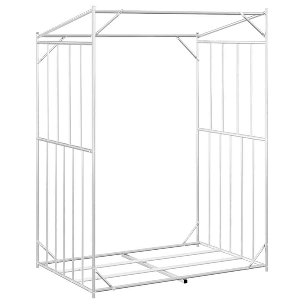 vidaXL Stojak na drewno opałowe z drutem stalowym, 150x100x200 cm