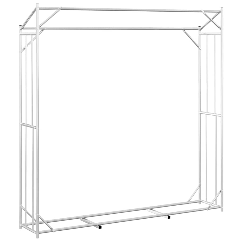 vidaXL Stojak na drewno opałowe z drutem stalowym, 200x40x200 cm