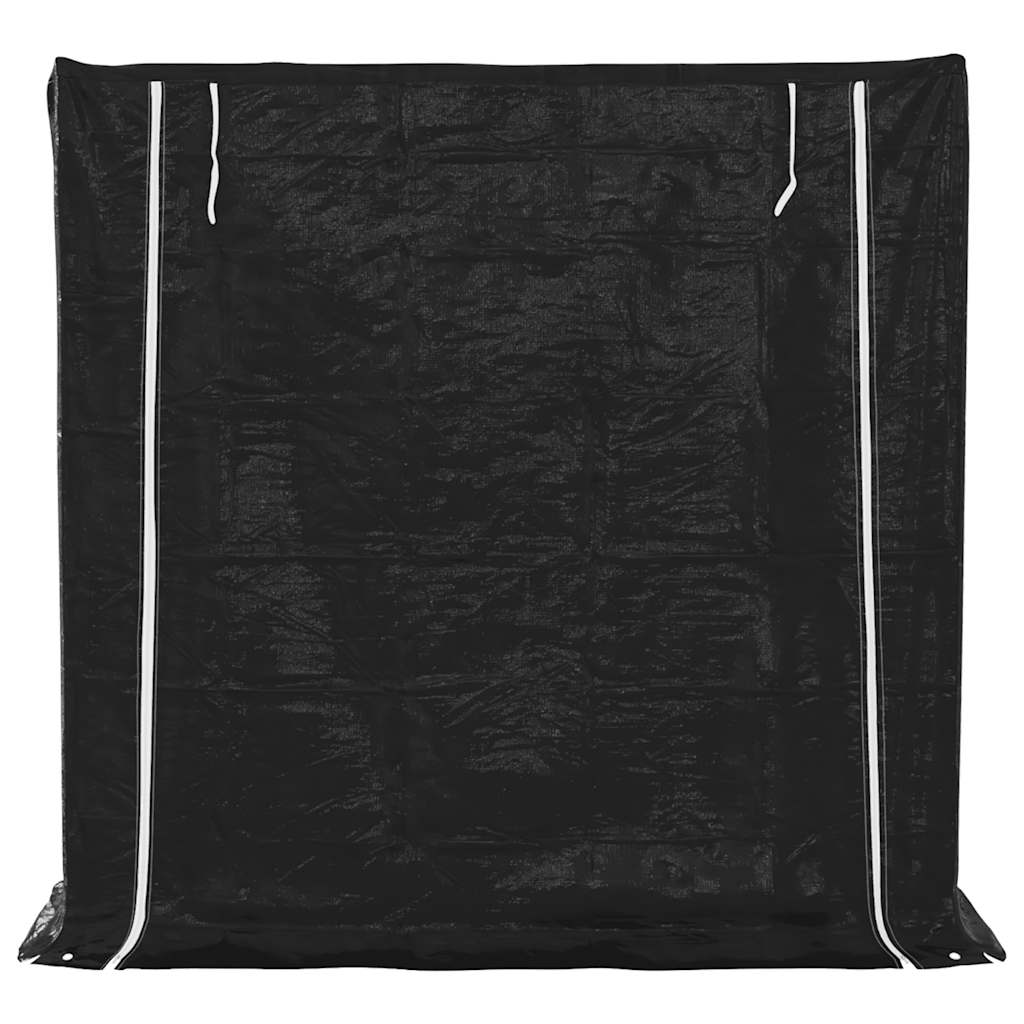 vidaXL Stojak na drewno opałowe z drutem stalowym, 200x60x200 cm