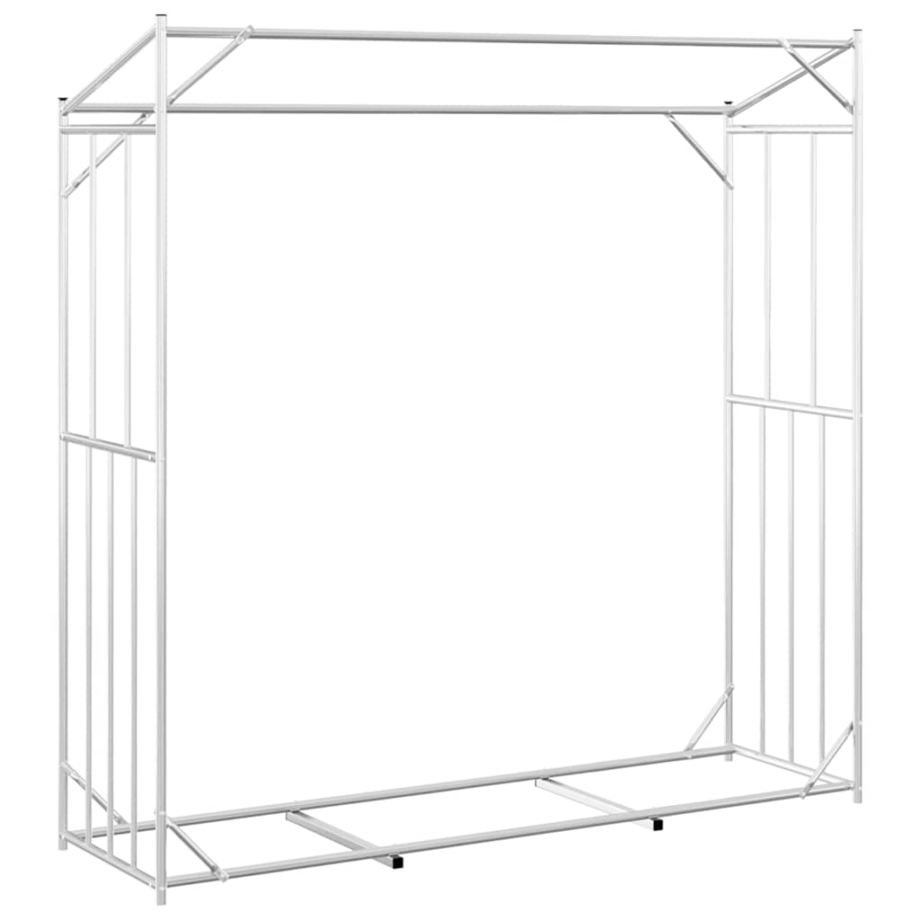 vidaXL Stojak na drewno opałowe z drutem stalowym, 200x60x200 cm