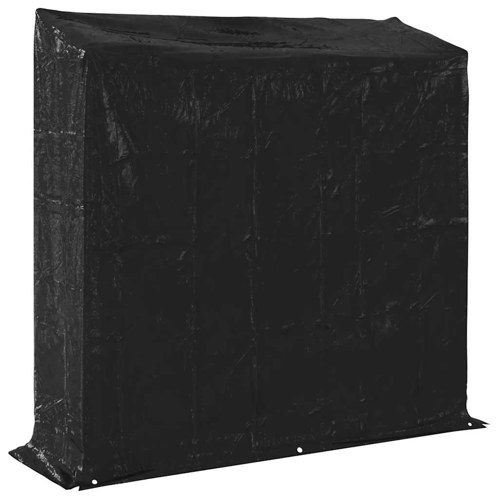 vidaXL Stojak na drewno opałowe z drutem stalowym, 200x60x200 cm