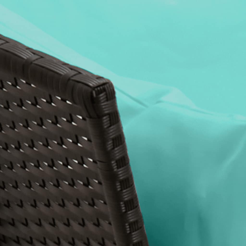 vidaXL Fotel ogrodowy z poduszkami, rattan PE, czarny
