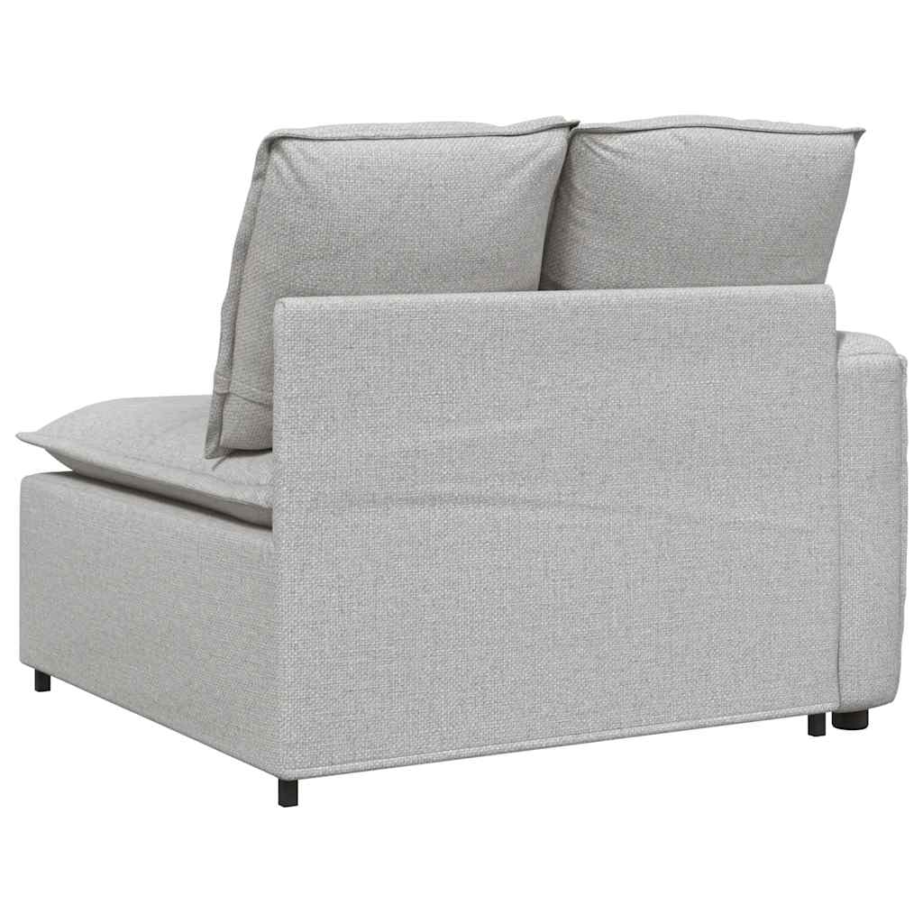 vidaXL Modułowy podłokietnik sofy modułowej z poduszkami Cloud Grey