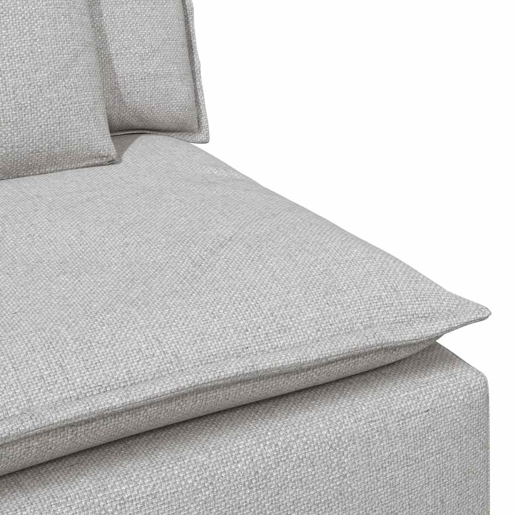 vidaXL Modułowy podłokietnik sofy modułowej z poduszkami Cloud Grey