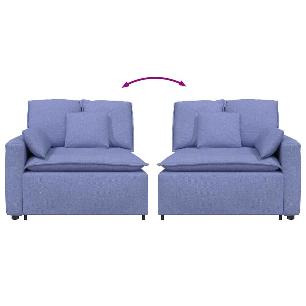 vidaXL Modułowy podłokietnik sofy modułowej z poduszkami