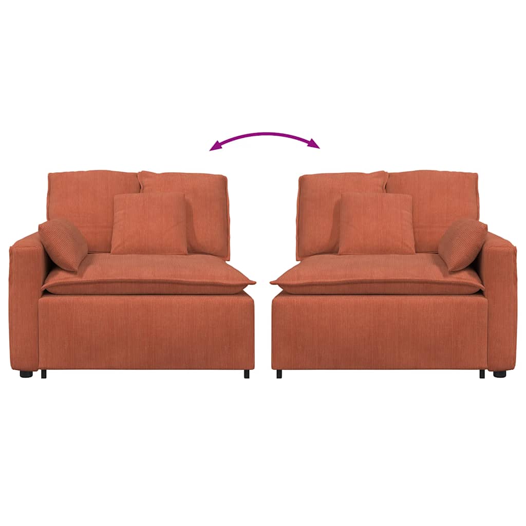 vidaXL Modułowy podłokietnik sofy modułowej z poduszkami