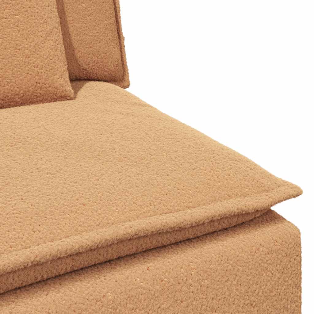 vidaXL Modułowy podłokietnik sofy modułowej z poduszkami beżowy 100 cm