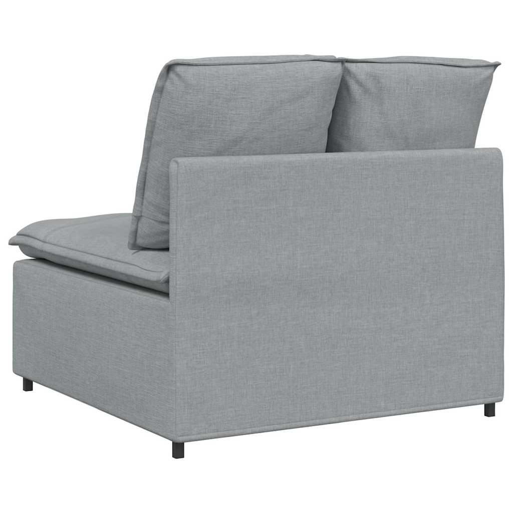 vidaXL Modułowy moduł centralny sofy z poduszkami Jasnoszary 100 cm