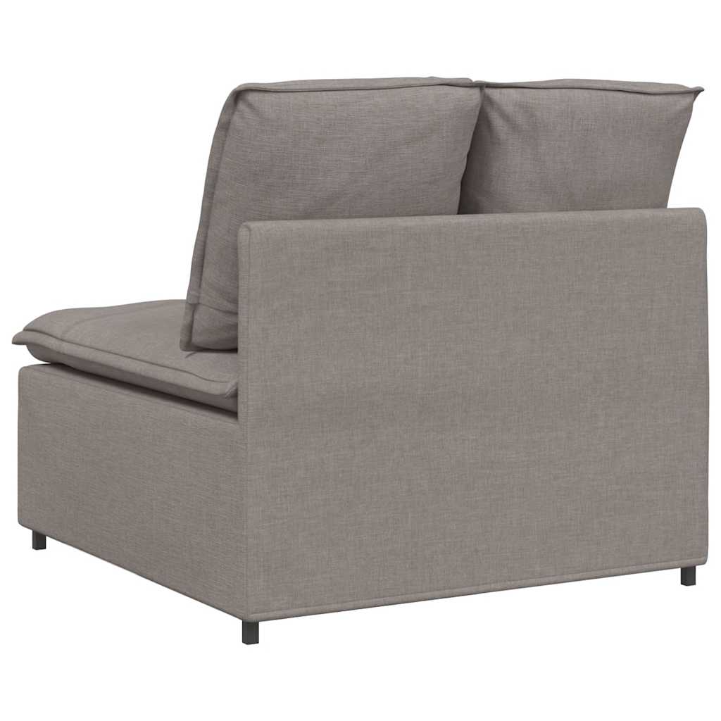 vidaXL Modułowy moduł centralny sofy z poduszkami Taupe 100 cm