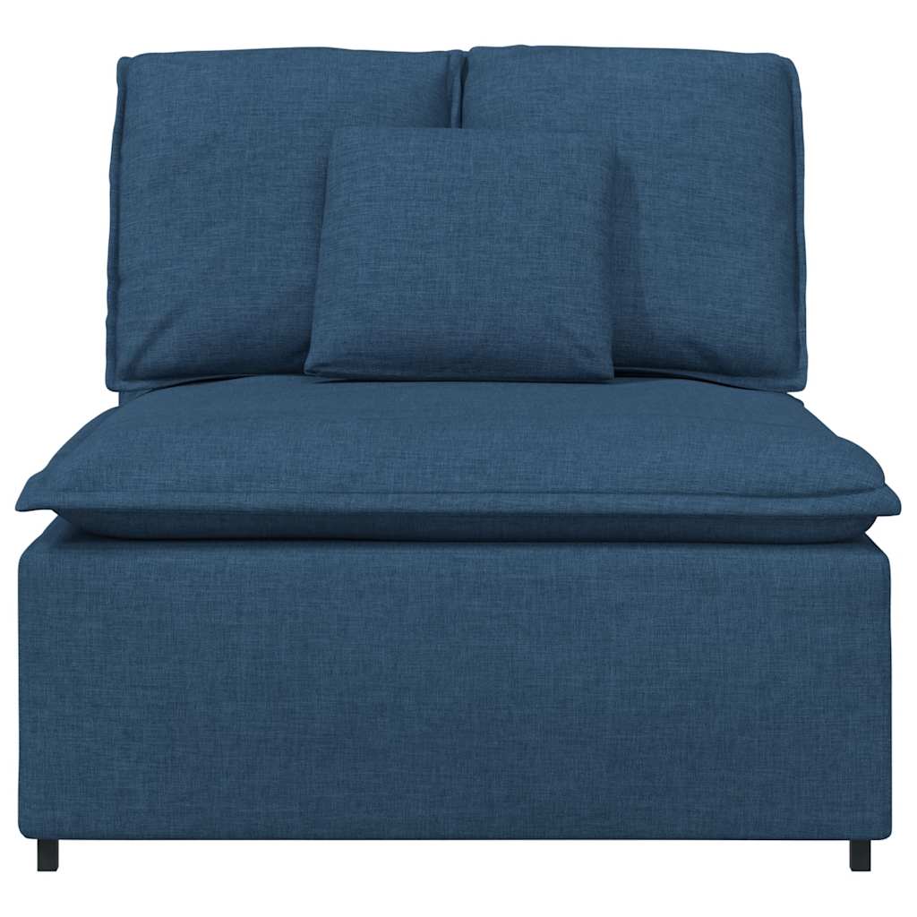 vidaXL Modułowy moduł centralny sofy z poduszkami niebieski 100 cm