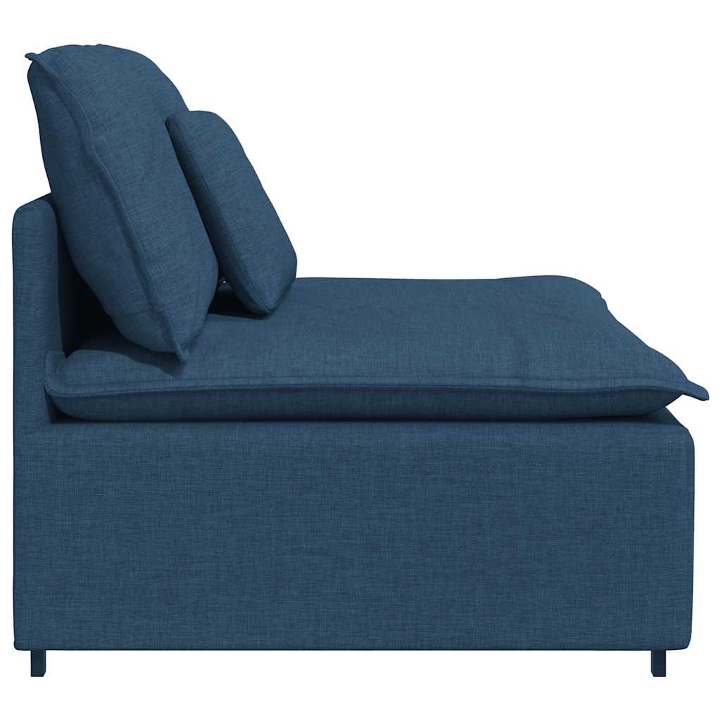 vidaXL Modułowy moduł centralny sofy z poduszkami niebieski 100 cm