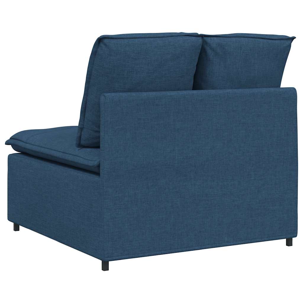 vidaXL Modułowy moduł centralny sofy z poduszkami niebieski 100 cm