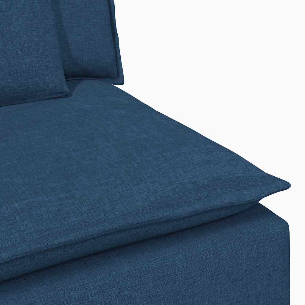 vidaXL Modułowy moduł centralny sofy z poduszkami niebieski 100 cm