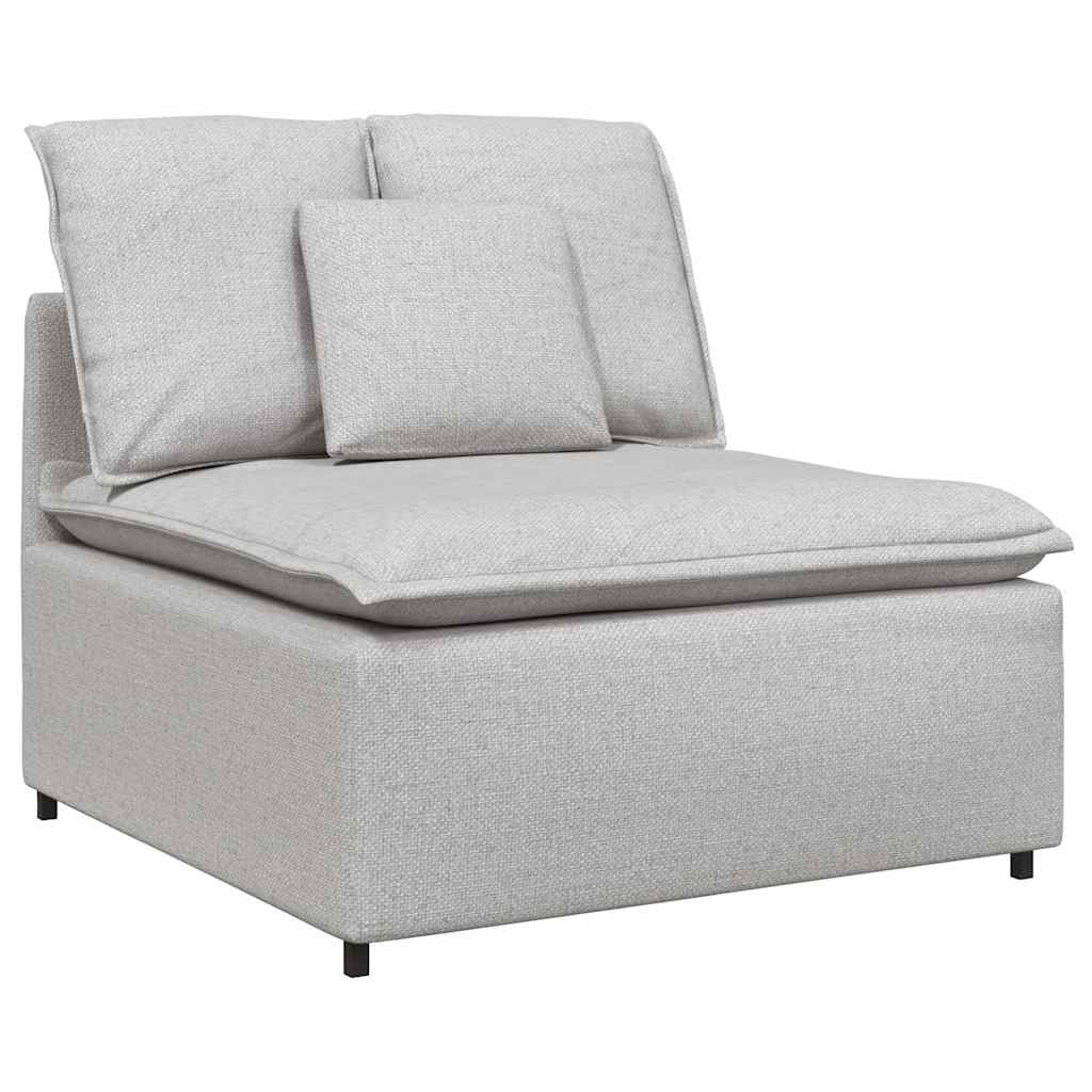 vidaXL Modułowy moduł centralny sofy z poduszkami Cloud Grey 100 cm