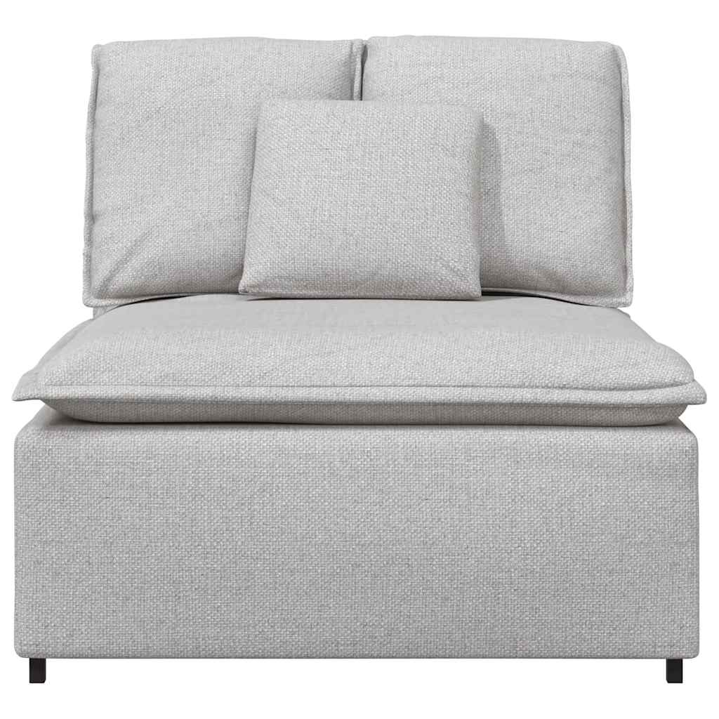 vidaXL Modułowy moduł centralny sofy z poduszkami Cloud Grey 100 cm