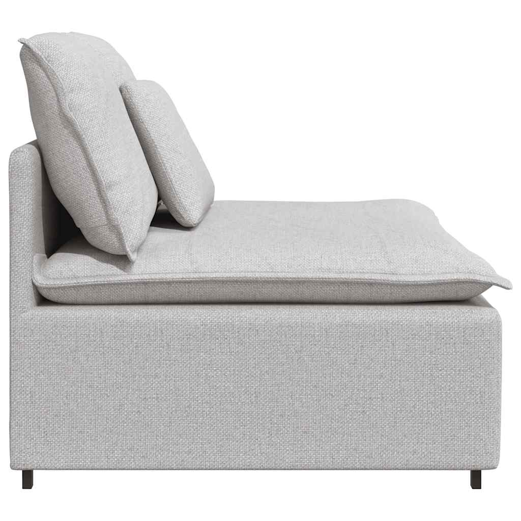 vidaXL Modułowy moduł centralny sofy z poduszkami Cloud Grey 100 cm