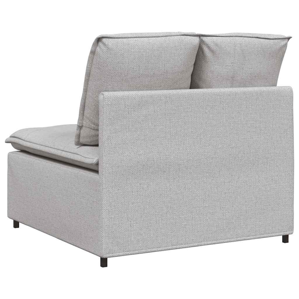 vidaXL Modułowy moduł centralny sofy z poduszkami Cloud Grey 100 cm