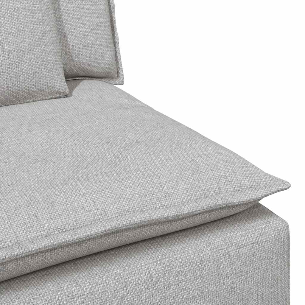 vidaXL Modułowy moduł centralny sofy z poduszkami Cloud Grey 100 cm