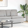 vidaXL Modułowy moduł centralny sofy z poduszkami Cloud Grey 100 cm