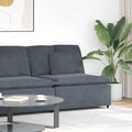 vidaXL Modułowy moduł centralny sofy z poduszkami Ciemnoszary 100 cm