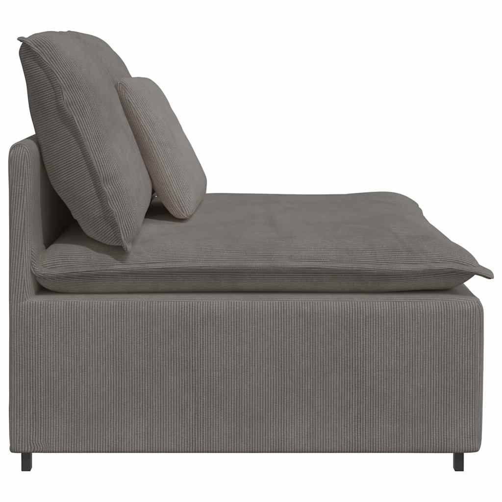 vidaXL Modułowy moduł centralny sofy z poduszkami Jasnoszary 100 cm