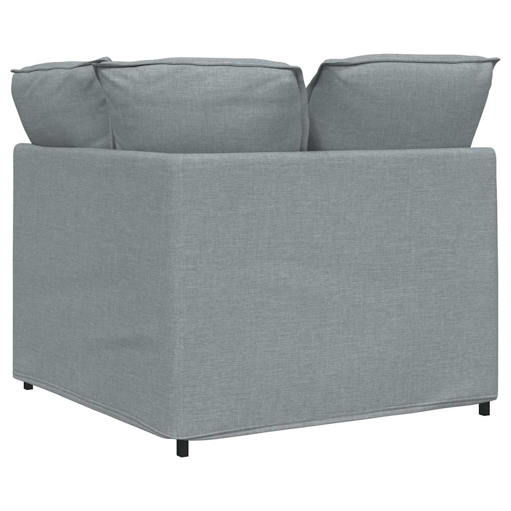vidaXL Modułowy Narożnik Sofa z Poduszkami Jasnoszary 100 cm