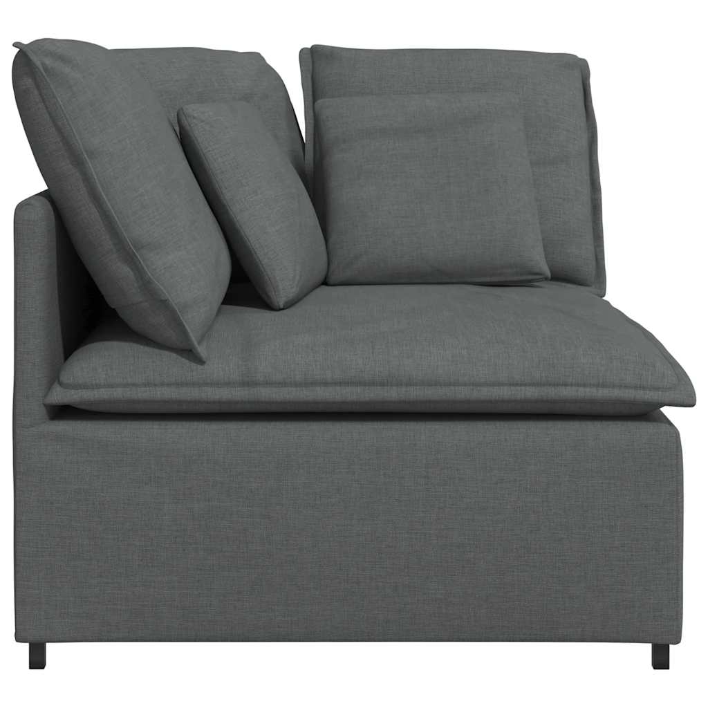 vidaXL Modułowy Narożnik Sofa z Poduszkami Ciemnoszary 100 cm