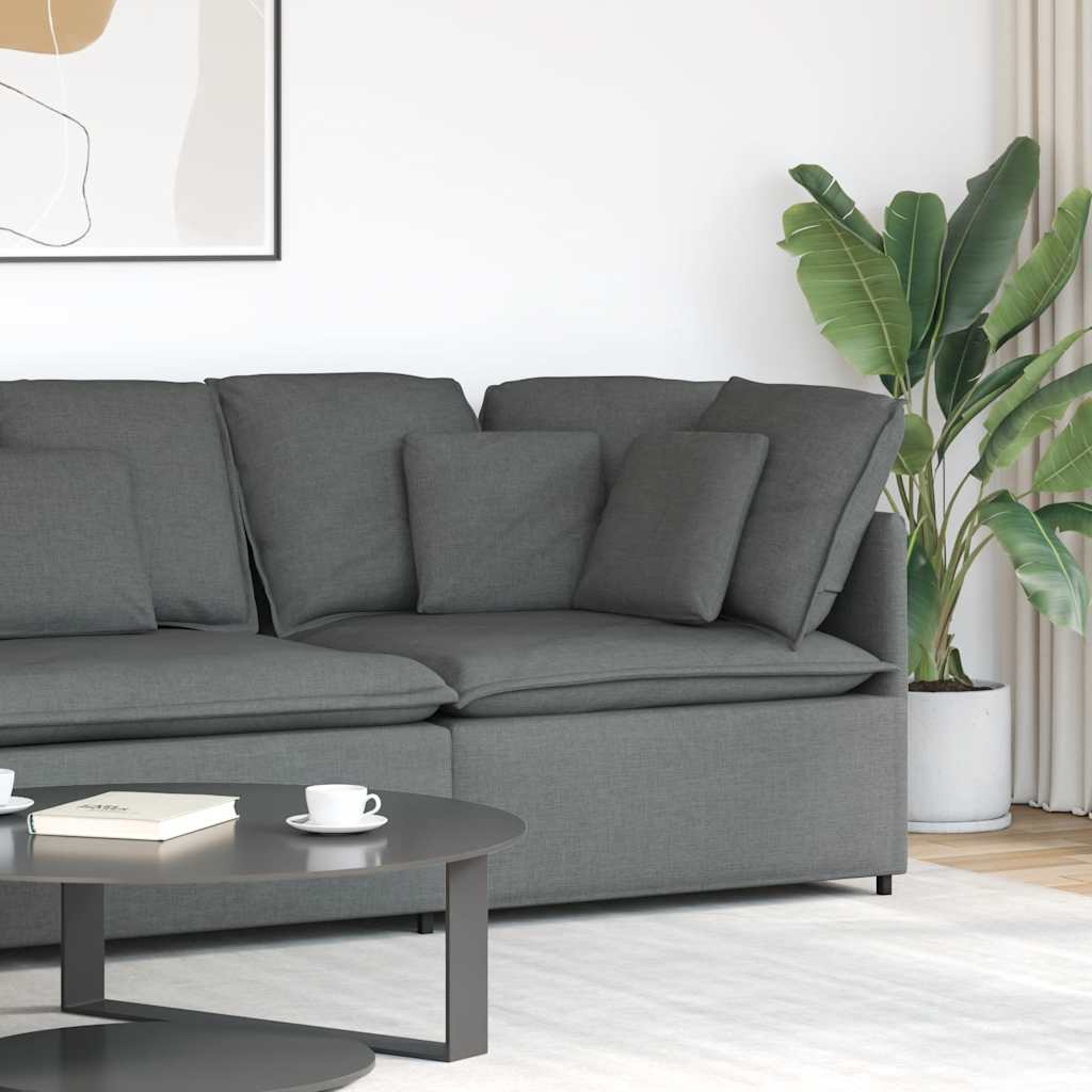 vidaXL Modułowy Narożnik Sofa z Poduszkami Ciemnoszary 100 cm