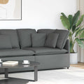 vidaXL Modułowy Narożnik Sofa z Poduszkami Ciemnoszary 100 cm
