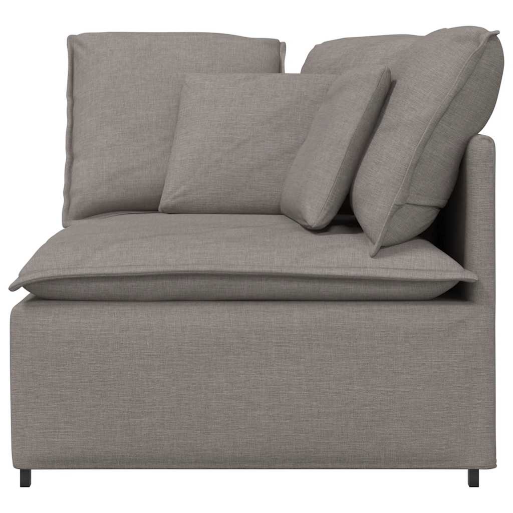 vidaXL Modułowy Narożnik Sofa z Poduszkami Taupe 100 cm