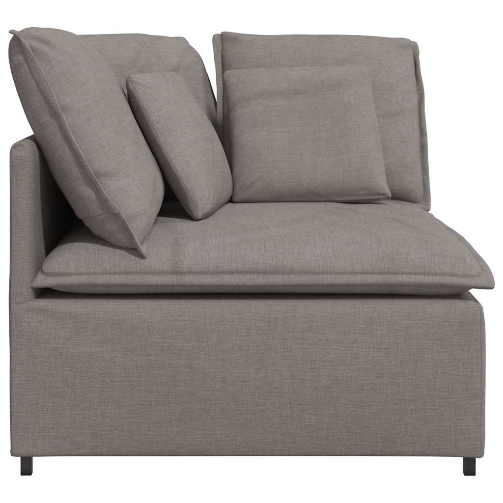 vidaXL Modułowy Narożnik Sofa z Poduszkami Taupe 100 cm