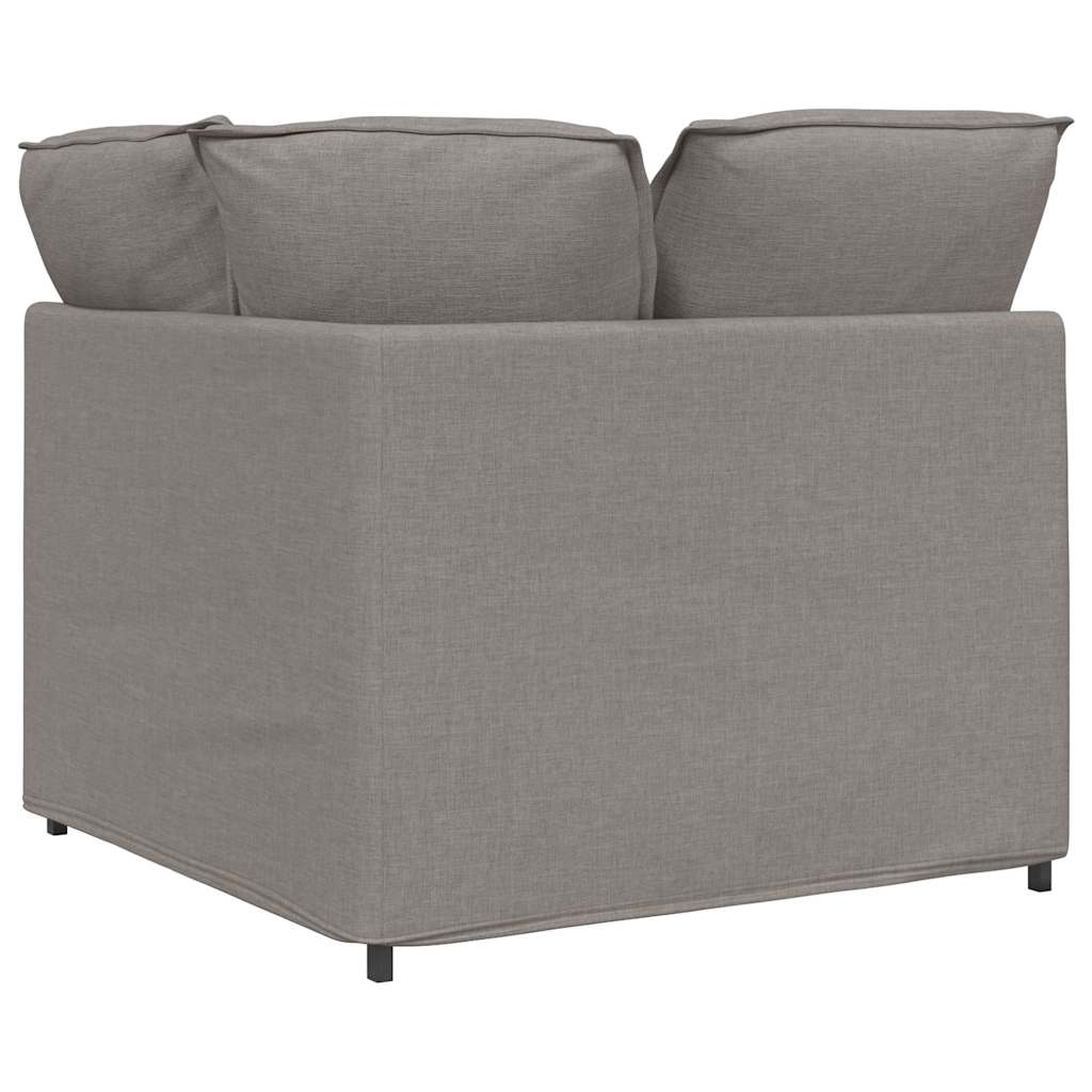 vidaXL Modułowy Narożnik Sofa z Poduszkami Taupe 100 cm