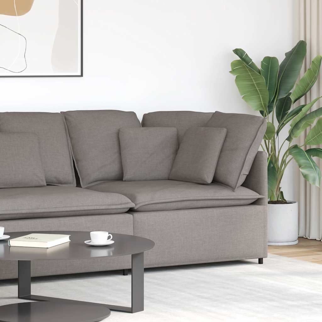 vidaXL Modułowy Narożnik Sofa z Poduszkami Taupe 100 cm