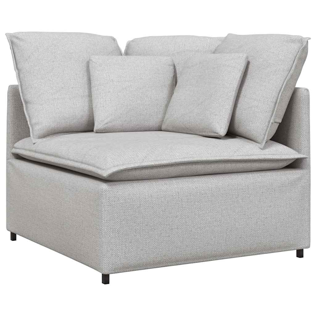 vidaXL Modułowy Narożnik Sofa z Poduszkami Cloud Grey 100 cm