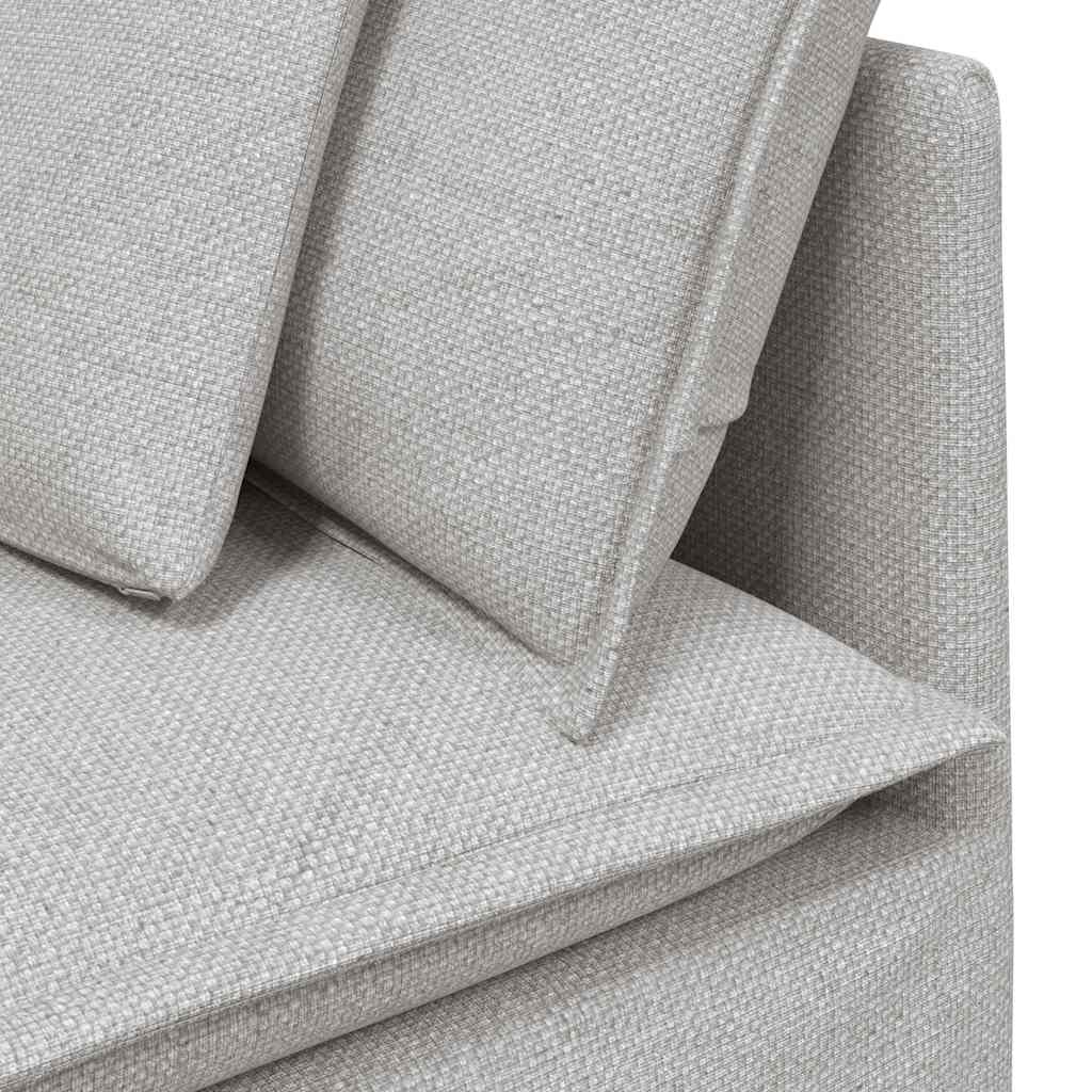 vidaXL Modułowy Narożnik Sofa z Poduszkami Cloud Grey 100 cm