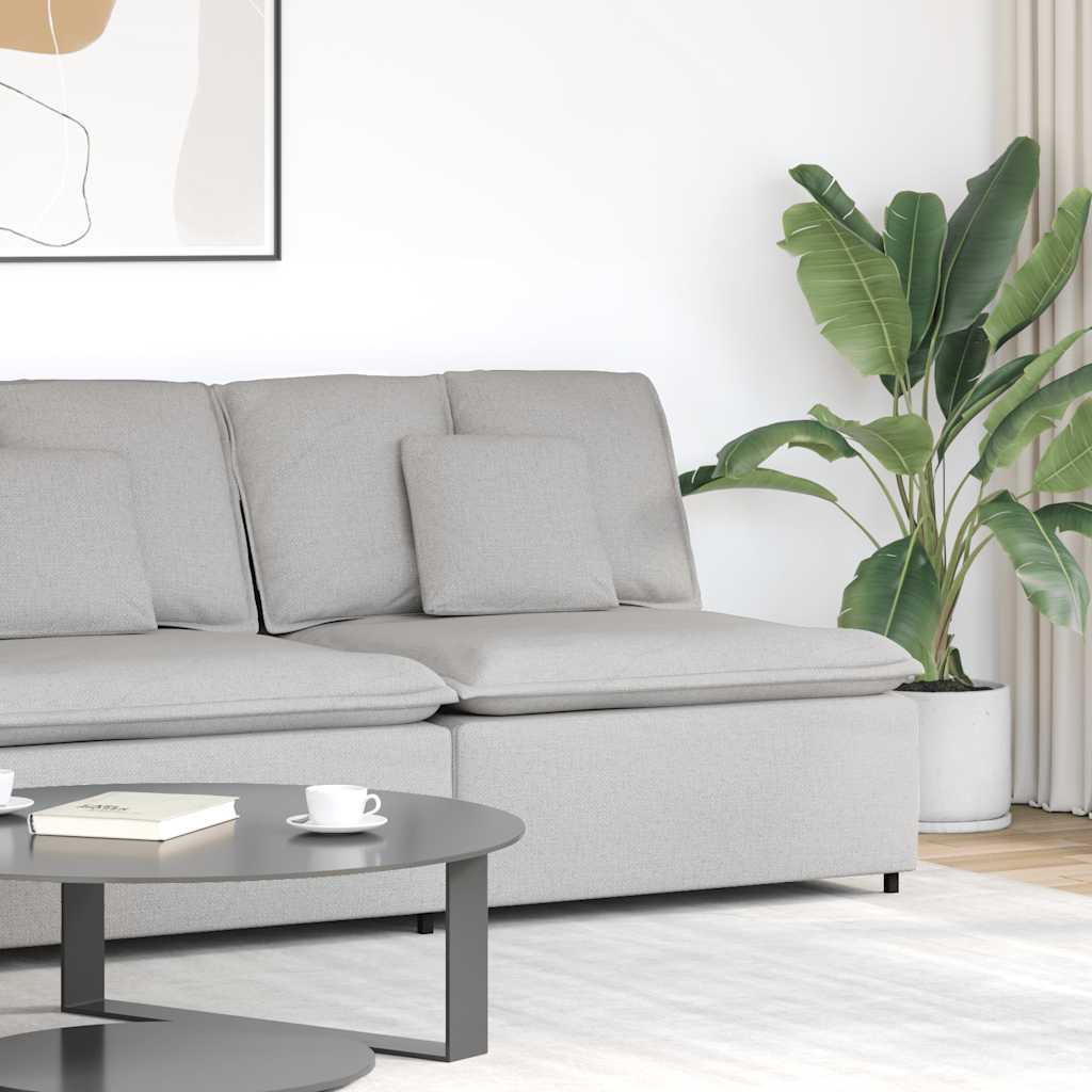vidaXL Modułowy Narożnik Sofa z Poduszkami Cloud Grey 100 cm