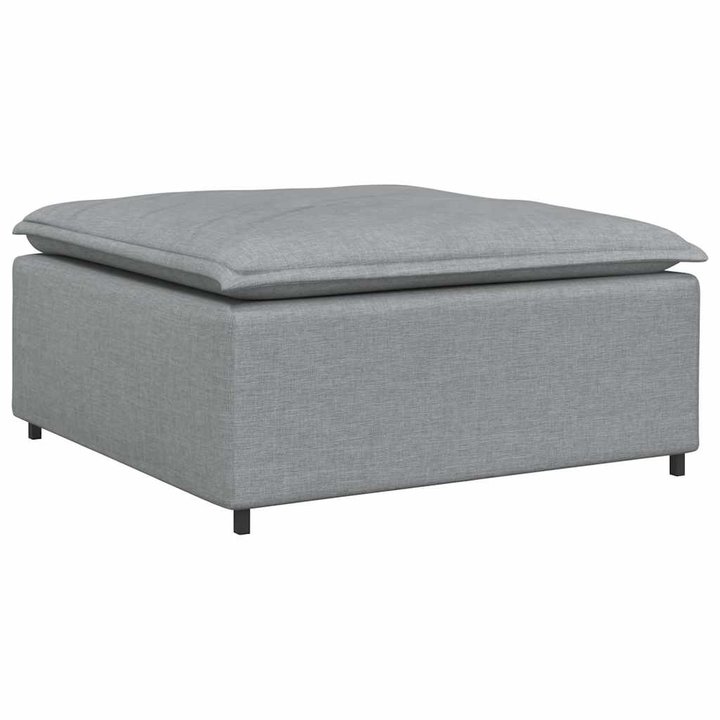 vidaXL Podnóżek do sofy modułowej modułowej jasnoszary 100x100x48 cm