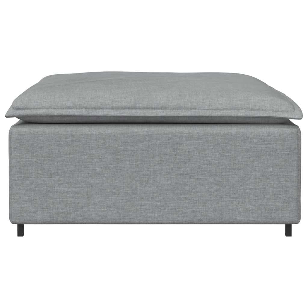 vidaXL Podnóżek do sofy modułowej modułowej jasnoszary 100x100x48 cm